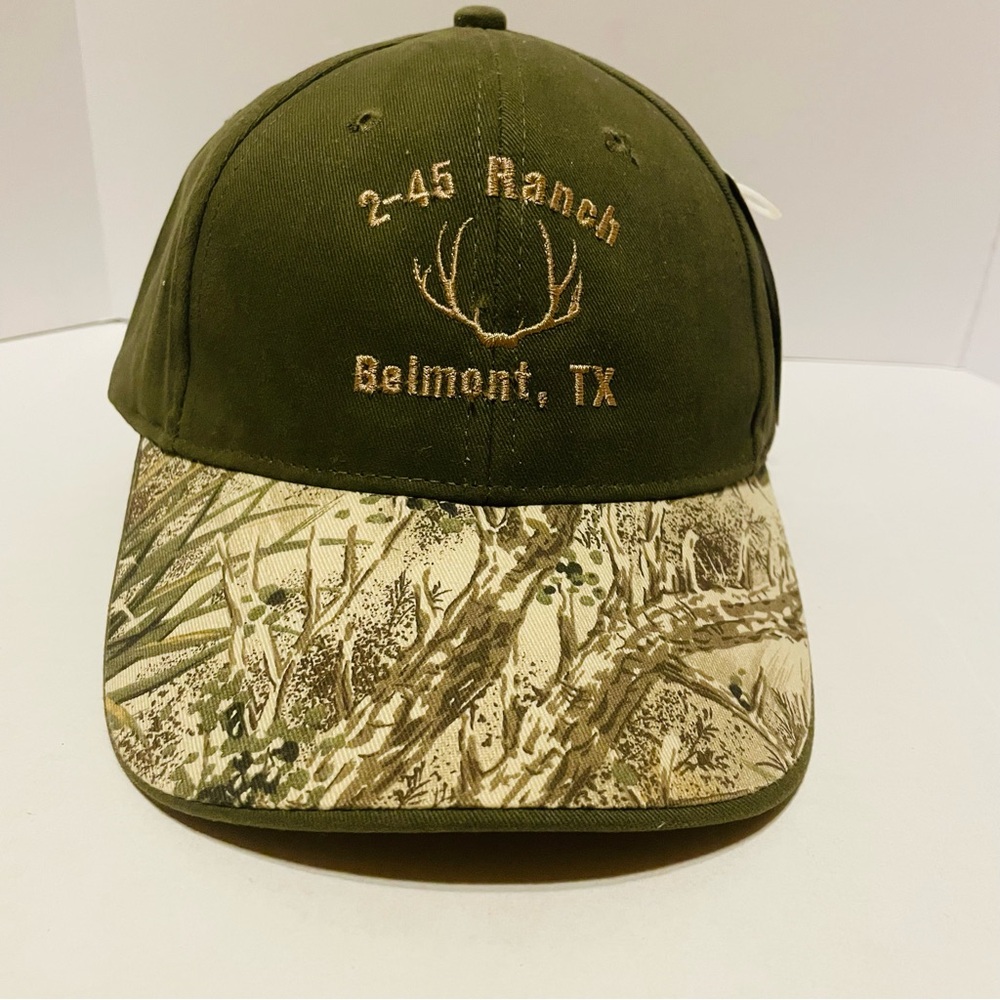 Game Guard 2-45 Ranch Cap Hat Adult Adjustable Beige Camo Cotton Hunting NWT